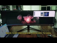 49 polegadas 5K 75hz LCD LED Curved Monitor PC Computador Monitores de jogos
