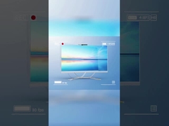 Windows Black 21,5 polegadas em um monitor de desktop