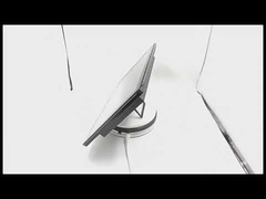 Vídeo de monitor de 24 polegadas em quadro aberto