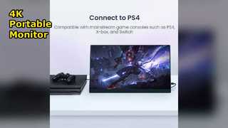 Monitor portátil 4K de 17,3 polegadas para jogos e trabalho