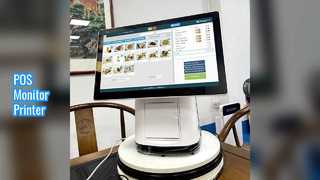 15.6 Monitor POS com tela sensível ao toque com impressora