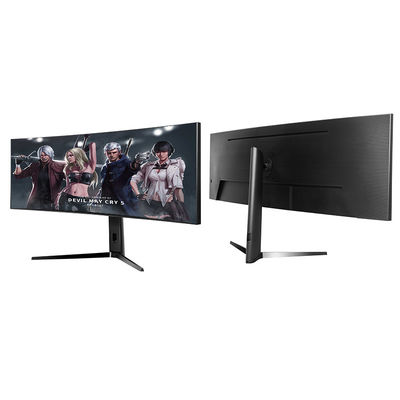 Monitores LCD de alta resolução curvos de 49 polegadas 5k Monitores de jogos de 75 Hz