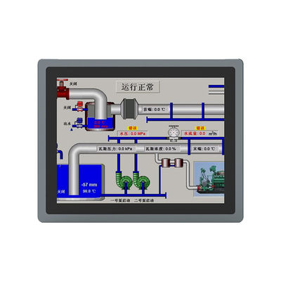 Monitor de toque de 15 polegadas com Multi-Touch 1024x768 Monitor de tela sensível ao toque capacitivo IP65 Monitor Industrial