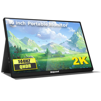 Novo monitor portátil de 16 polegadas para laptop 2K 130Hz Computador Display Escrano de jogos portátil fino
