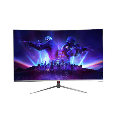 Monitor de jogos curvo de 27 polegadas personalizado 100Hz 144Hz LED Monitor de tela de computador branco
