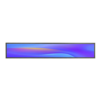 Custom 36.6 polegadas tamanho de supermercado interior de publicidade Media Player Strip Ultra Wide Shelf Screen Stretch Bar LCD Display