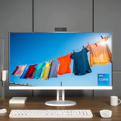 PC OEM All-In-One, Display FHD de 23,8 polegadas, Intel Core I3/I5/I7, 16 GB de RAM, 1 TB de SSD, Webcam, WiFi, Window10, Home/Business, Branco
