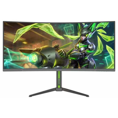 34 polegadas Ultra Wide Curved LED-Backlit LCD Monitor 180Hz Refresh Rate IPS Painel HD Características USB Computador de jogos Desktop Laptop