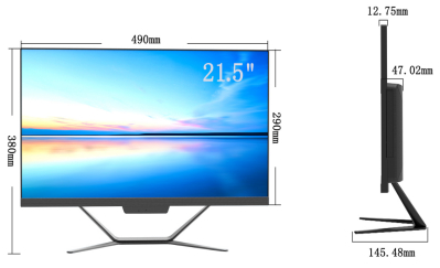 21.5 polegadas Industrial Touch Monitor 1920x1080 250cd/m2 Resposta 4ms