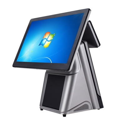 Caixa Registradora POS de 15,6 polegadas i5 8+256GB, Windows10 Monitor POS com Tela Touchscreen Capacitiva e Impressora Térmica Embutida para Restaurante