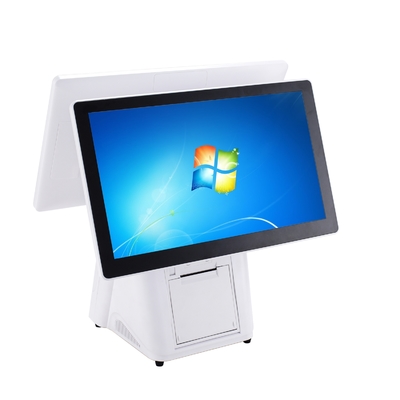 Lojas de varejo 10 pontos capacitivo touch dual screen Android/Win POS Terminal Monitor com impressora de recibos térmicos