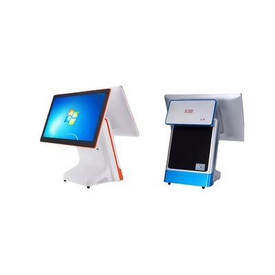 Sistema POS de varejo com tela sensível ao toque de 15,6 polegadas, tudo em um, caixa registradora POS com Windows/Android CPU e alto brilho 300cdm2
